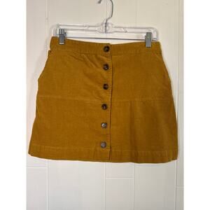 Fashion on Earth mustard corduroy mini skirt large